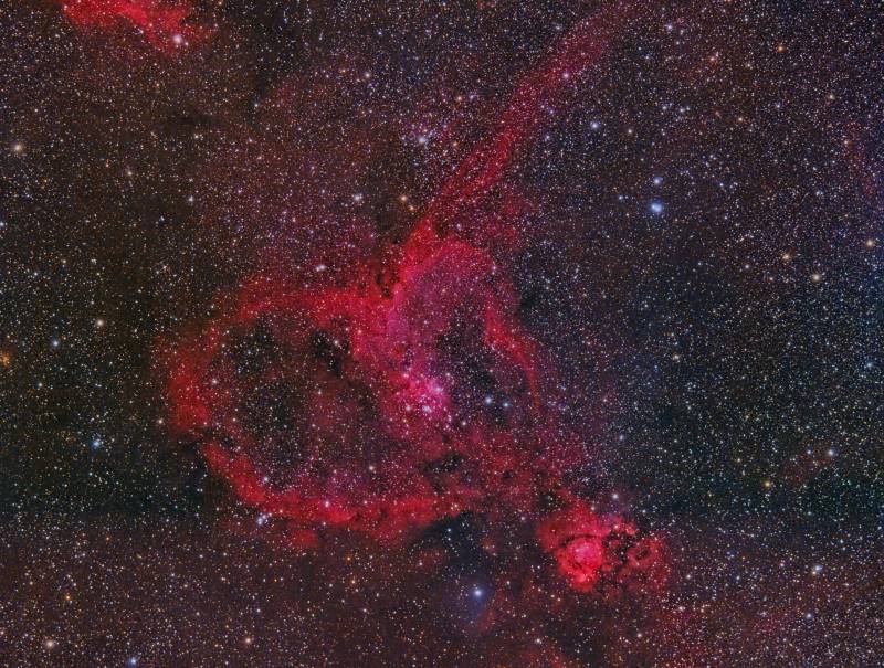 Nebulosa i cúmul obert d'estels IC1805