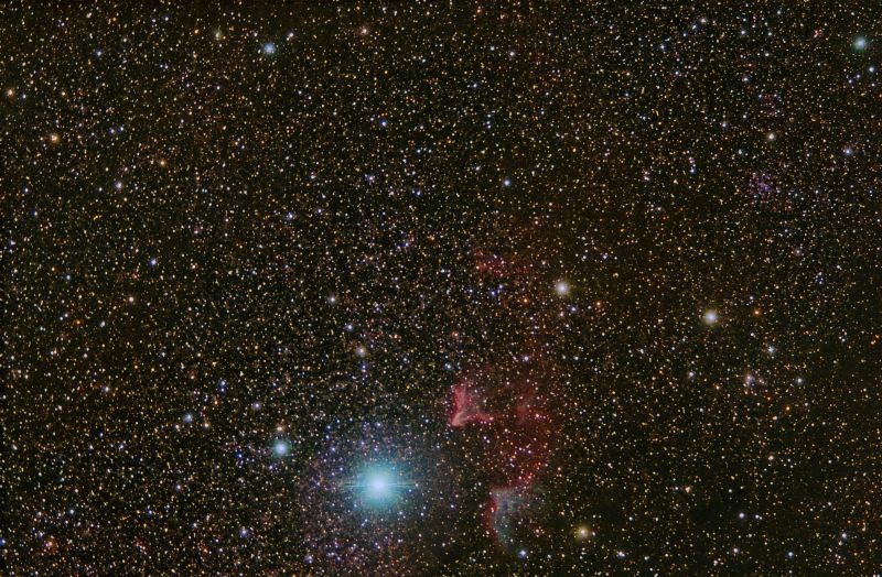 Nebuloses IC63 i IC59