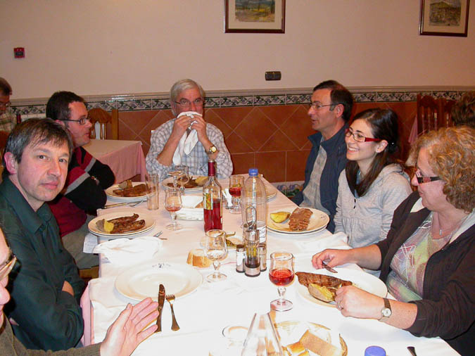 Cena en el Hostal-Restaurante Las Grullas