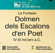 Cartell  Dolmen dels  Escalons d'en Poet