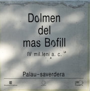 Cartell : Dolmen del mas Bofill