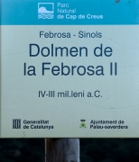 Cartell: Dolmen de la Febrosa II