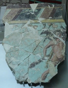 Hércules con la clava y jabalí de Erimanto.