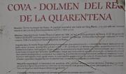 Cartell: Cova Dolmen del Rec de la Quarentena1de3