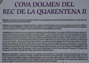 Cartell Cova Dolmen Rec de la Quarentena II 1de4