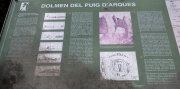 Cartell: Dolmen del Puig d'Arques
