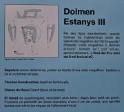 Cartell: Dolmen Estanys III