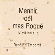 Cartell: Menhir del mas Roqué 1de4