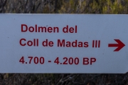 Indicador Dolmen del Coll de Madas III