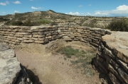 Pou de tirador de les trinxeres  de la Serra d'Alcubierre. Posició republicana.