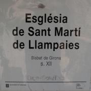 Cartell: Esglesia de Sant Marti de LLampaies