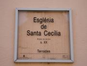 Cartell : Església de Santa Cecília 1de2