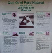 Cartell: Parc Natural zona volcànica Garrotxa