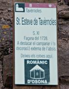 Cartell: Esglesia de St.Esteve de Tavèrnoles  1de4