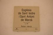 Cartell: Esglesia de Sant Isidre i Sant Antoni de Marzà