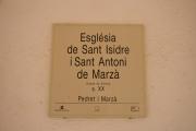 Cartell: Esglesia de Sant Isidre i Sant Antoni de Marzà