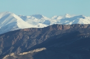 Vistes del pirineu des del coll de Comiols.