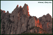 Montserrat al atardecer