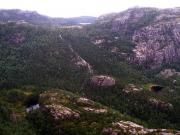 Vista pujant al Preikestolen (El Púlpit)