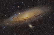 La Gran Galàxis d'Andròmeda amb telescopi i càmera ccd refrigerada